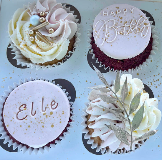 Personalised birthday cupcakes